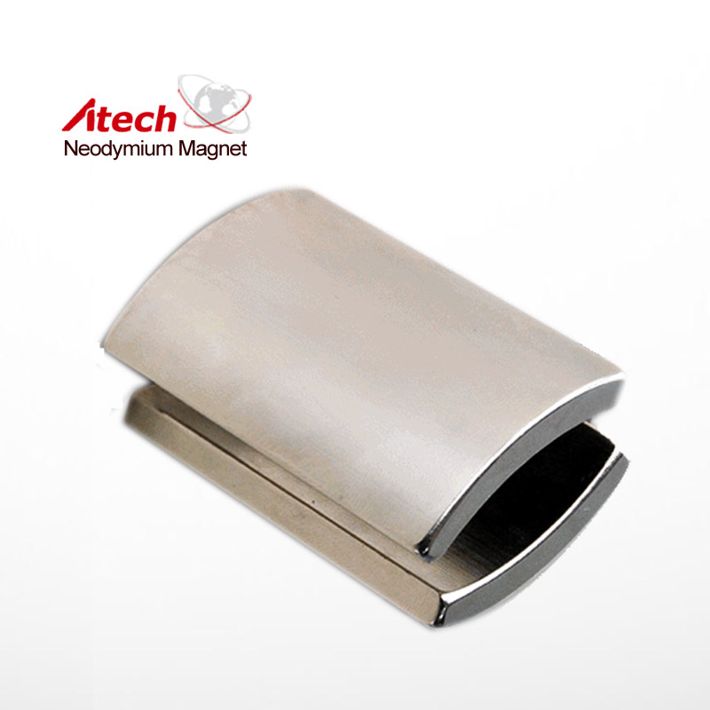 Nickel Coated N42 Neodymium Magnet Arc