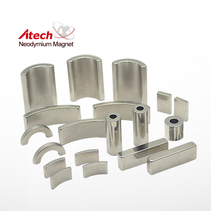 Nickel Coated N42 Neodymium Magnet Arc