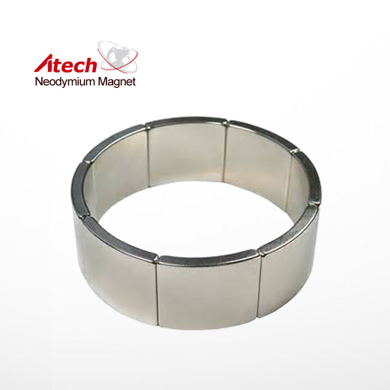 Nickel Coated N42 Neodymium Magnet Arc