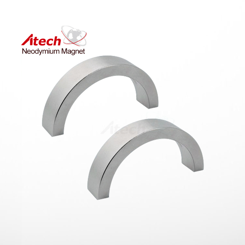 Nickel Coated N38 Neodymium Magnet Arc
