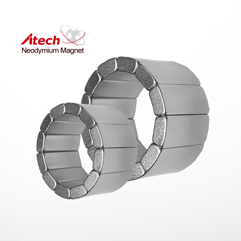 Nickel Coated N40 Neodymium Magnet Arc