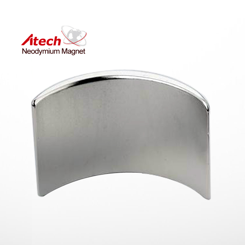Nickel Coated N50 Neodymium Magnet Arc