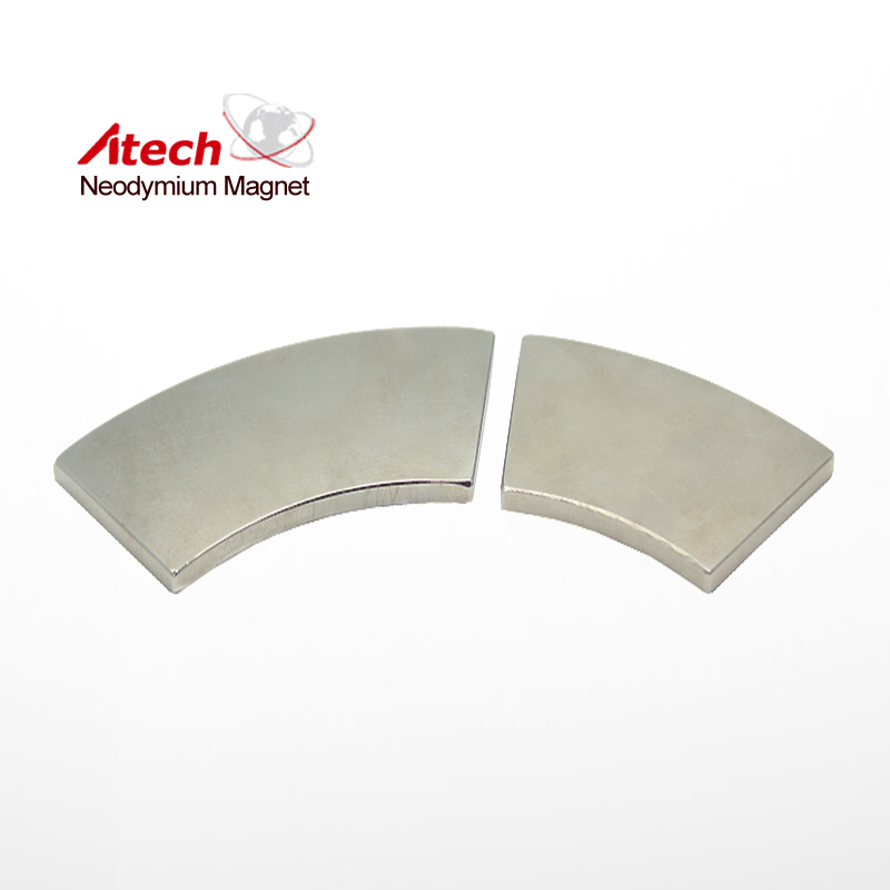 Nickel Coated N33M Neodymium Magnet Segment