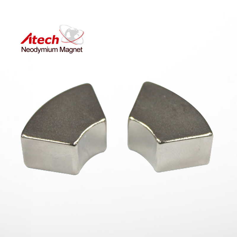 Nickel Coated N33SH Neodymium Magnet Segment