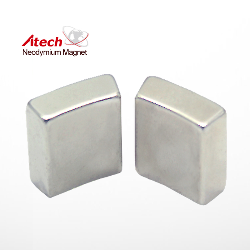Nickel Coated N33AH Neodymium Magnet Segment