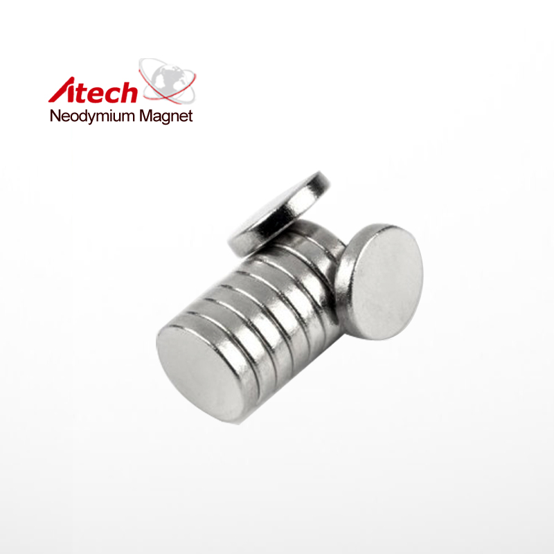 Nickel Coated N45M Neodymium Magnet Disc