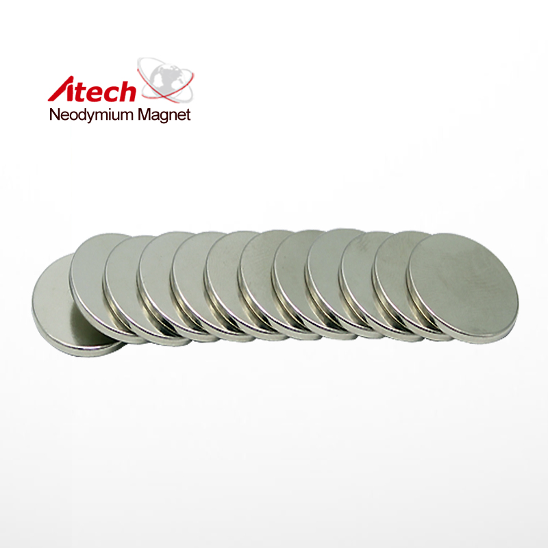 Nickel Coated N52 Neodymium Magnet Disc