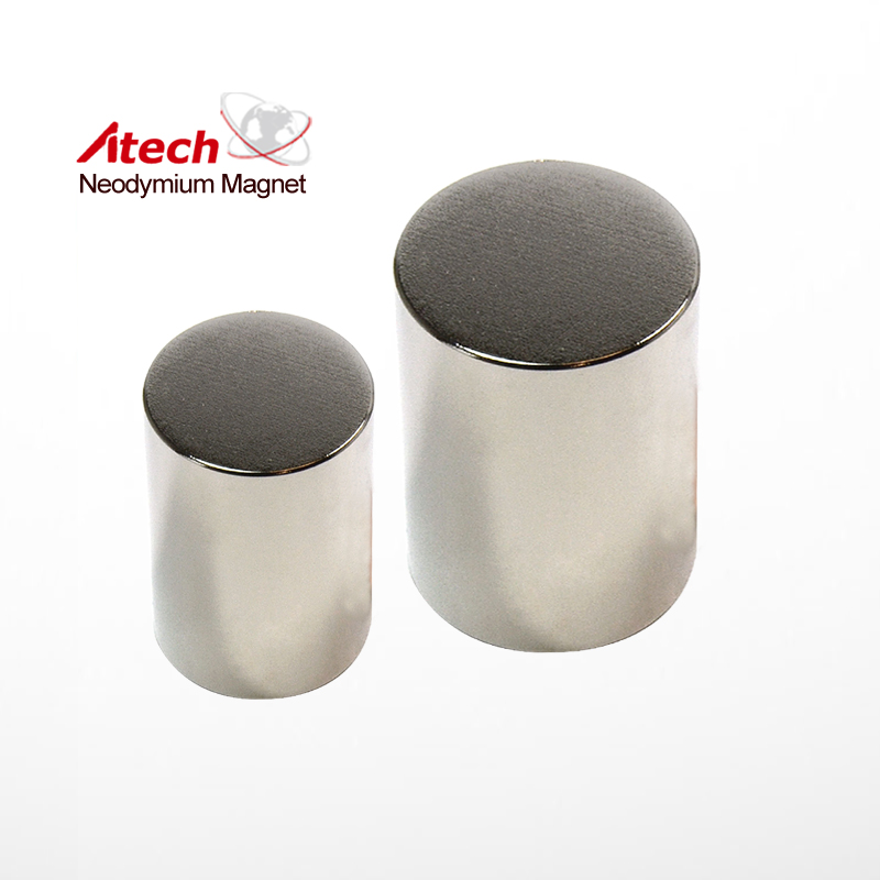 Nickel Coated N38 Neodymium Magnet Cylinder