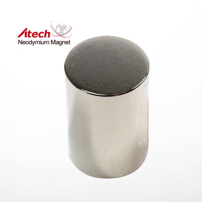 Nickel Coated N40 Neodymium Magnet Cylinder