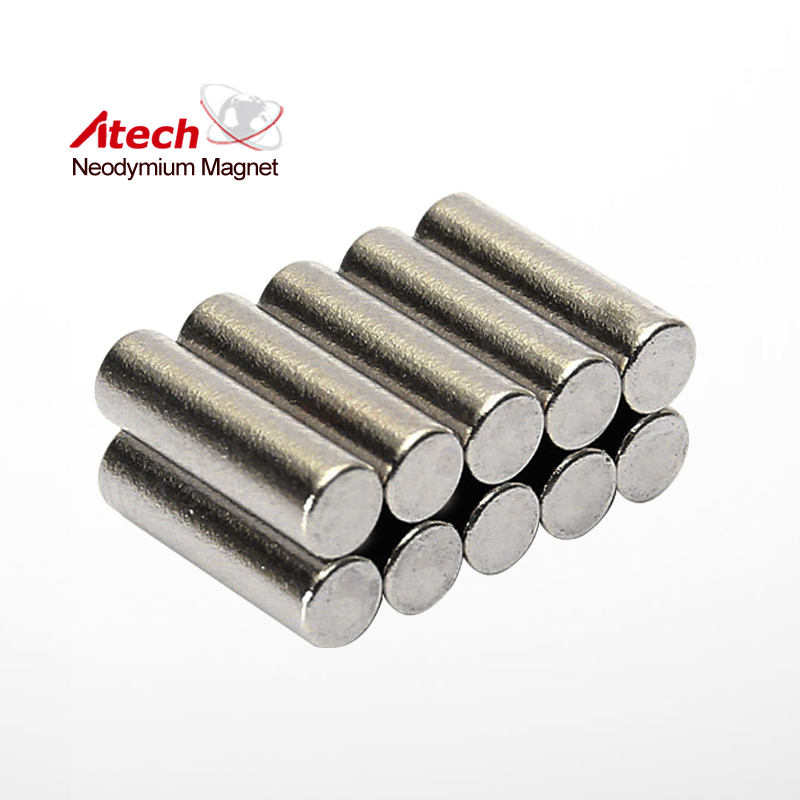 Nickel Coated N38M Neodymium Magnet Cylinder