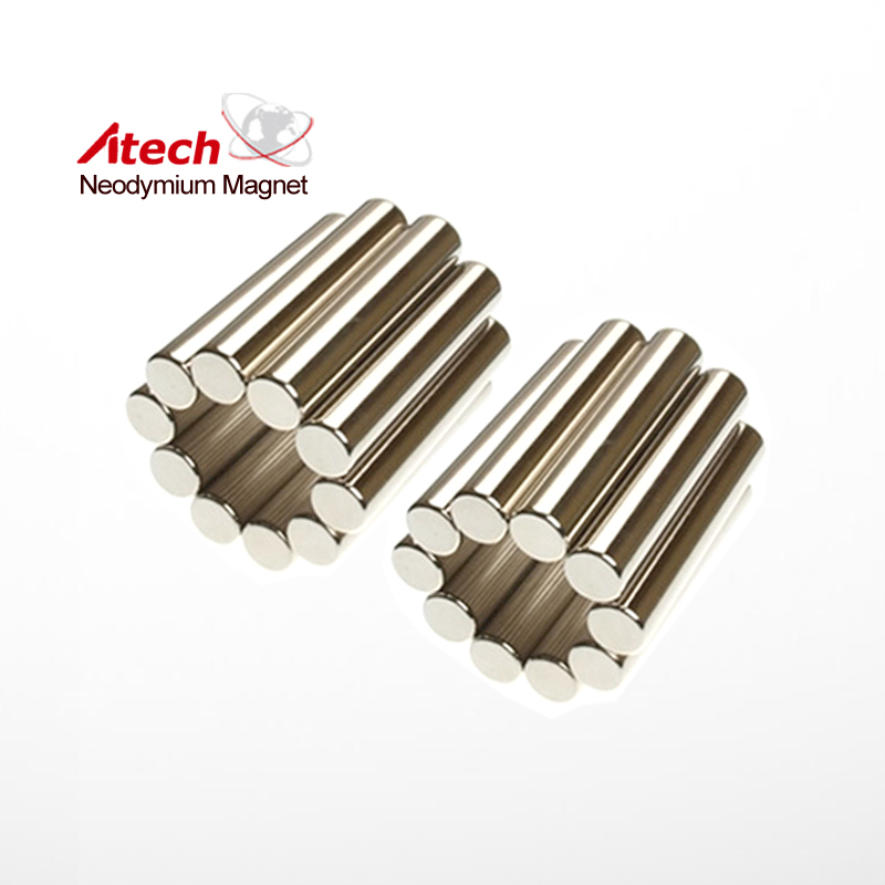 Nickel Coated N42M Neodymium Magnet Cylinder