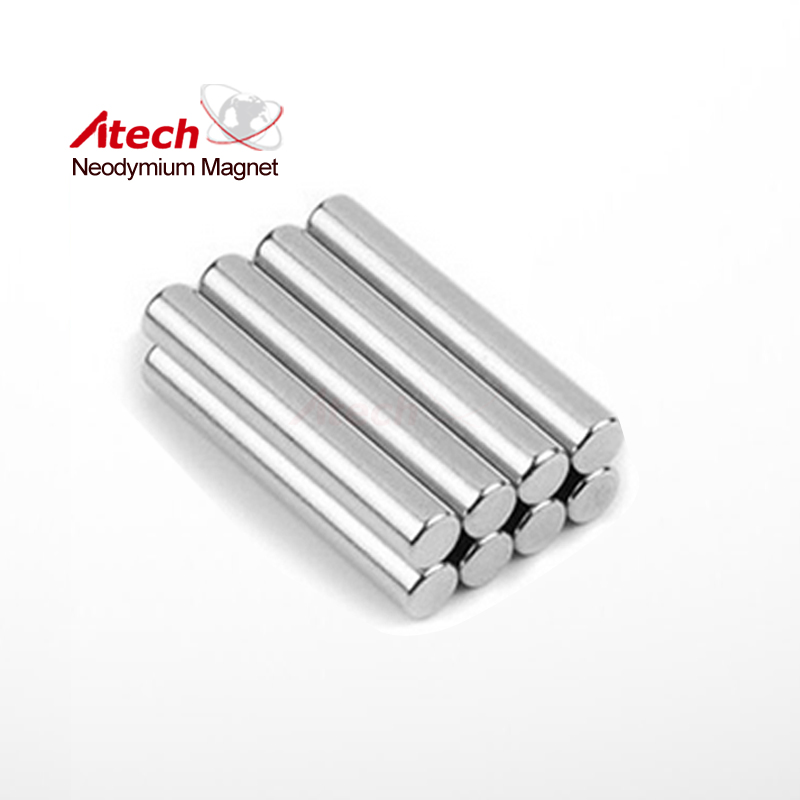 Nickel Coated N45M Neodymium Magnet Cylinder